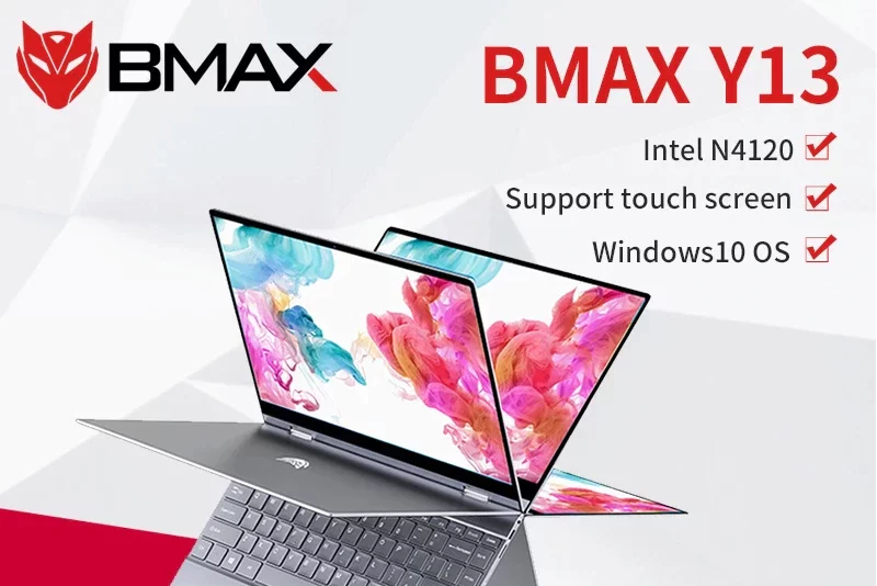 Notebook BMAX Y13 13,3″ 360-stupňový otočný dotykový displej