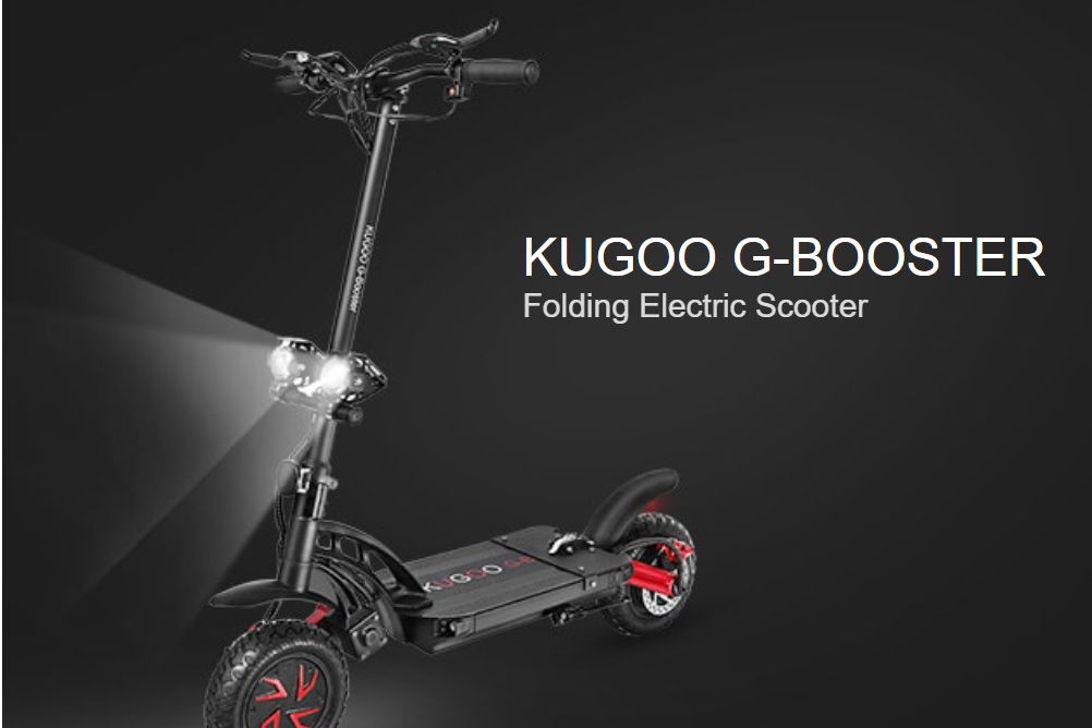 KUGOO G-Booster Dual 800W Motors 3 Speed Modes Max 55km/h 10″ kolesá