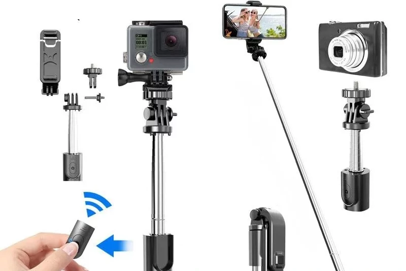 Tripod Bluetooth bezdrôtová selfie tyč L02