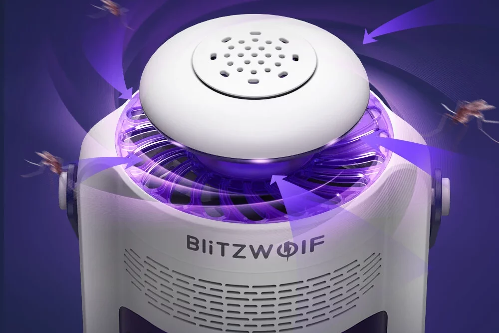 BlitzWolf® BW-MK-011 UV lampa na hubenie komárov s nasávaním vzduchu