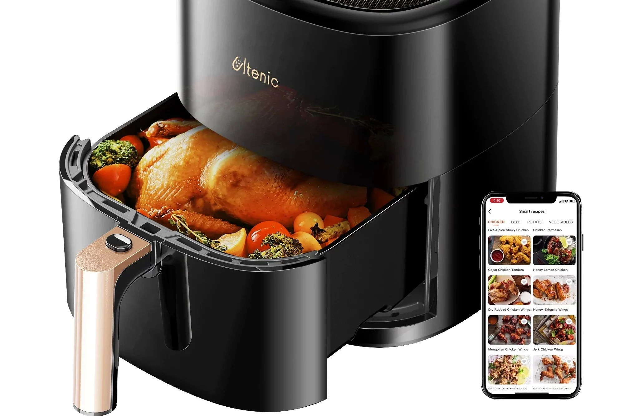 Ultenic K10 Air Fryer 5L/5.3QT Alexa a Google Assistant￼￼