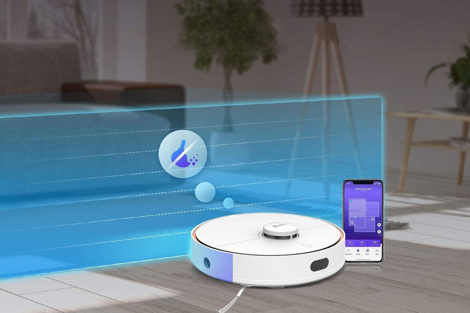 Vysávač s mopom 360 S7 Robot Vacuum￼￼