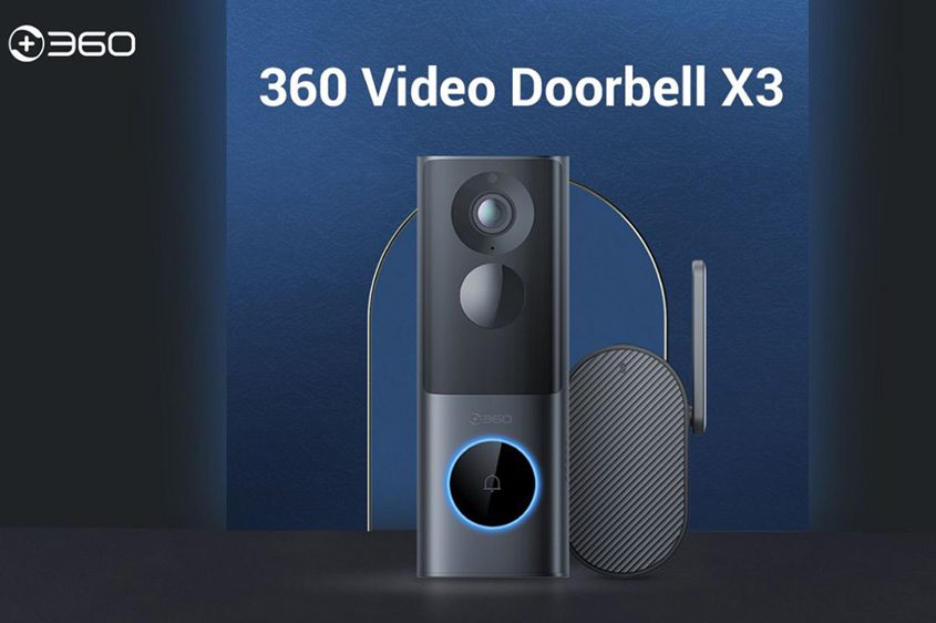 Video zvonček 360 X3 5MP kamera 8GB úložisko Wi-Fi