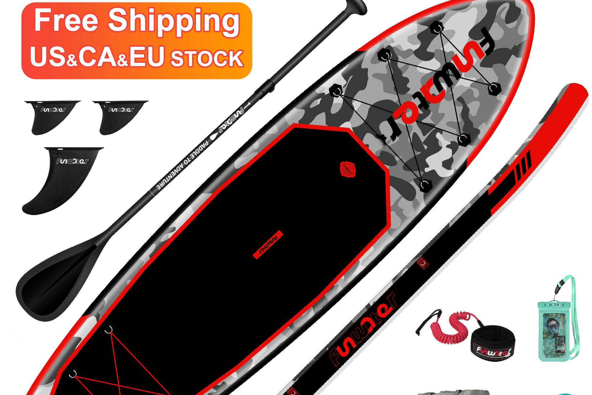 FunWater Aufblasbares Stand Up Paddleboard